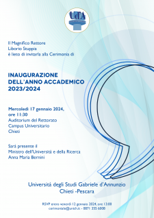 Locandina inaugurazione anno accademico