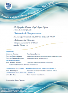 Invito inaugurazione anno accademico