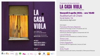 Locandina La Casa Viola 5 aprile 2024