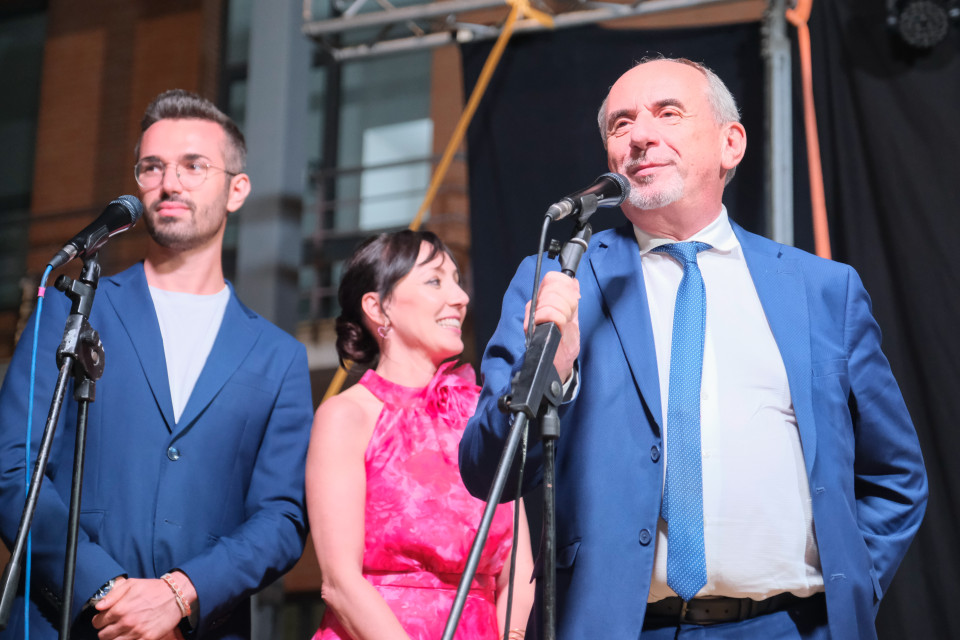 Il Magnifico Rettore alla serata con Antonello Persico