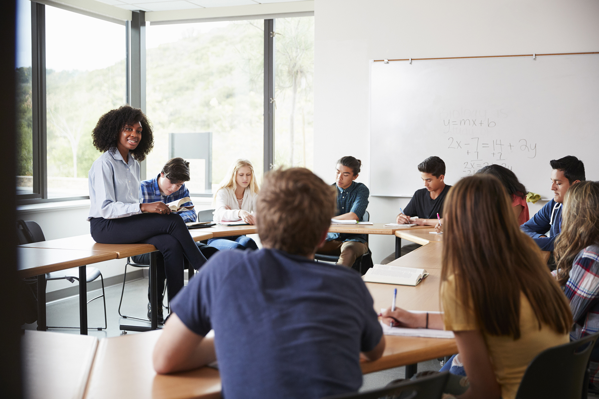 studenti in aula a lezione