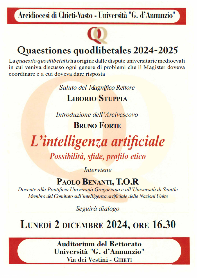 Locandina evento del 2 dicembre