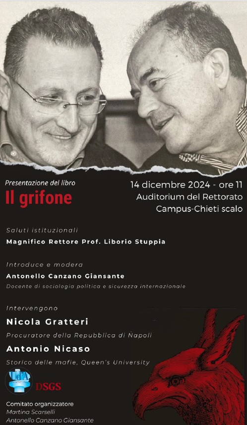 Locandina evento del 14 dicembre, campus Chieti