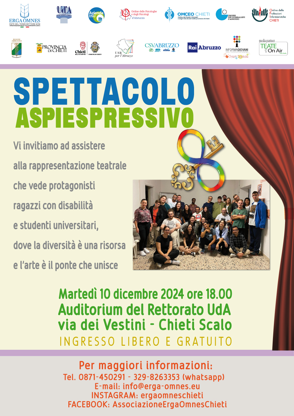 Locandina evento del 10 dicembre