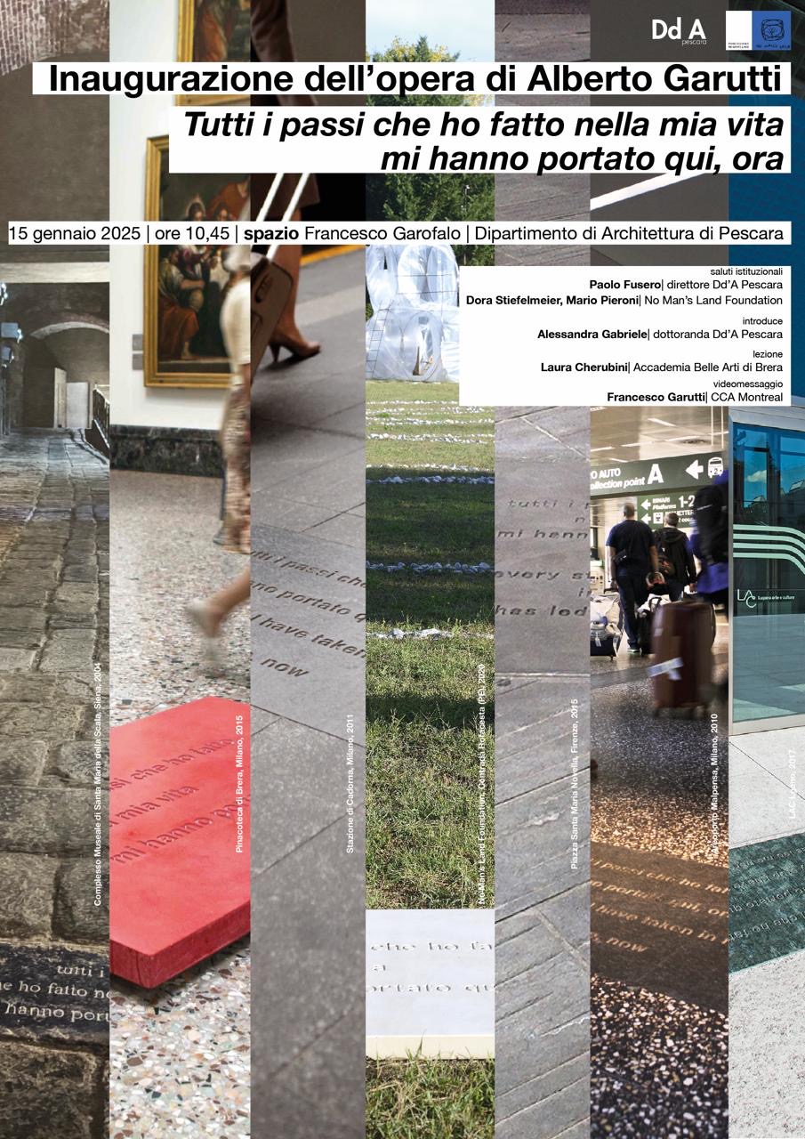 Locandina evento del 15 gennaio, Dipartimento di Architettura