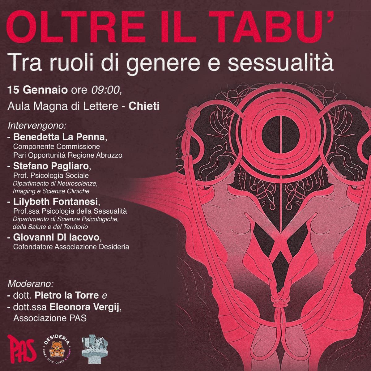 Locandina evento Aula Magna di Lettere del 15 gennaio