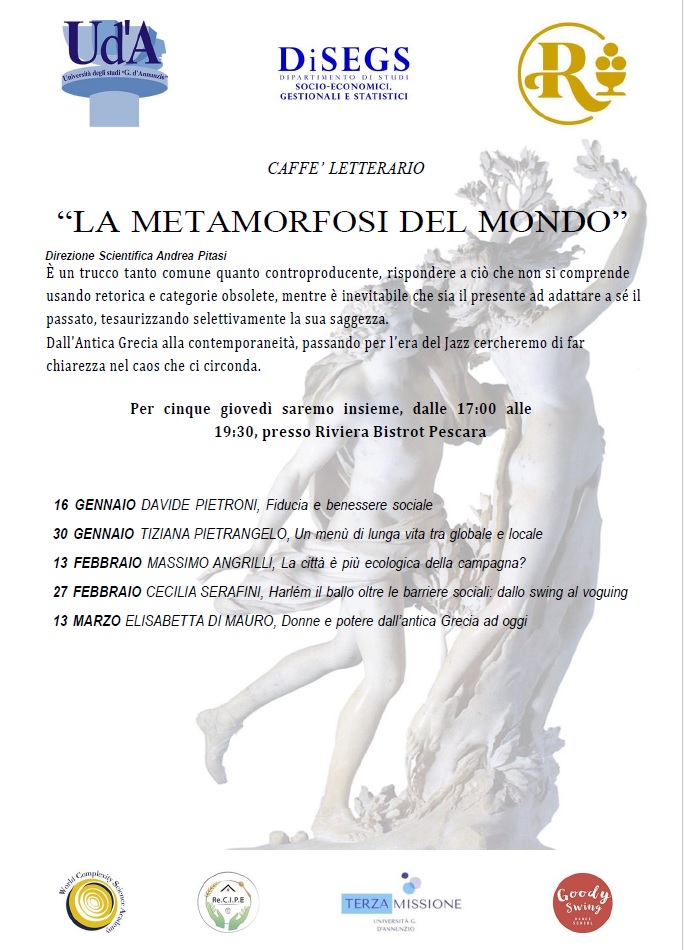 Locandina evento "La metamorfosi del mondo"