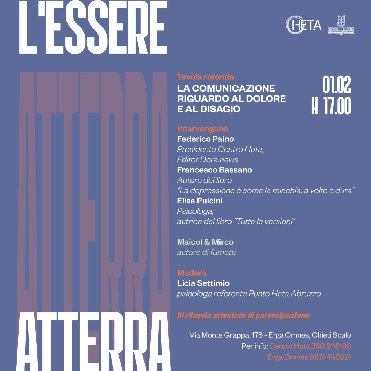 Locandina evento Erga Omnes