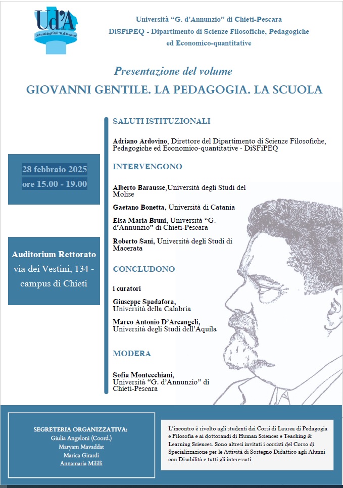 Locandina evento del 28 febbraio - Campus Chieti