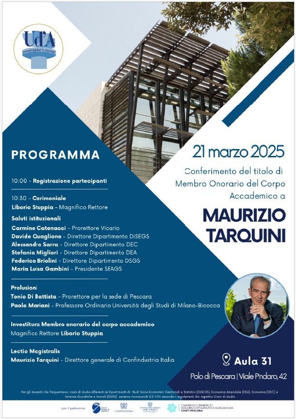 Locandina evento 21 marzo Pescara