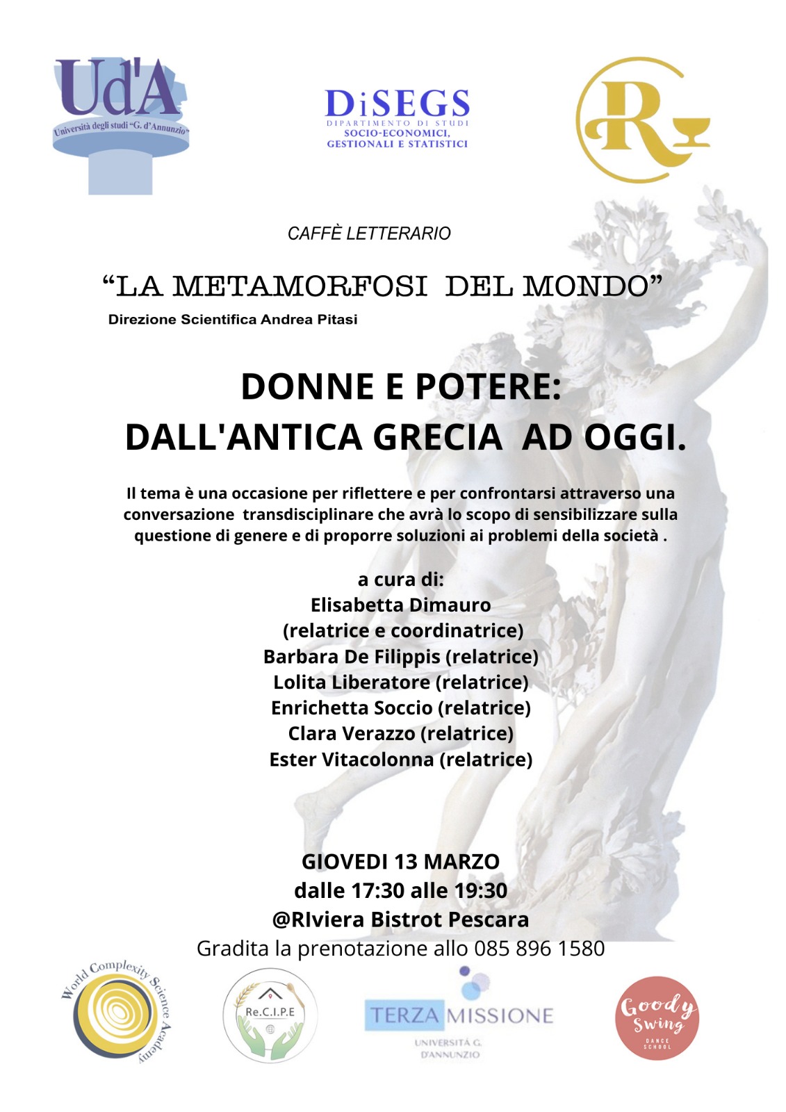 Locandina evento 13 marzo