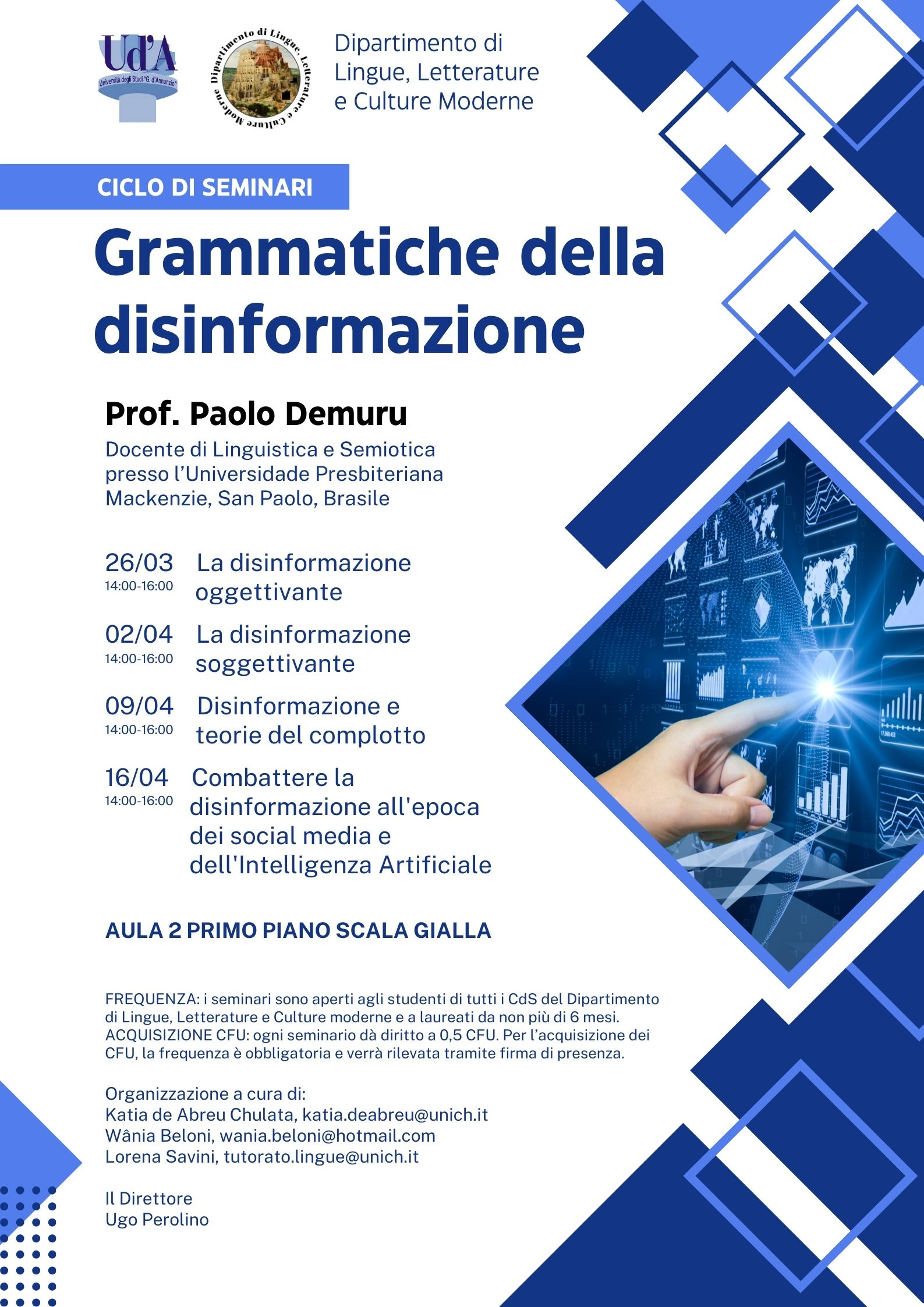 Locandina ciclo seminari Pescara