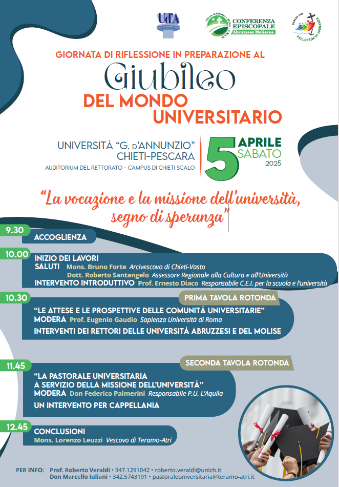 Locandina evento in preparazione del giubileo