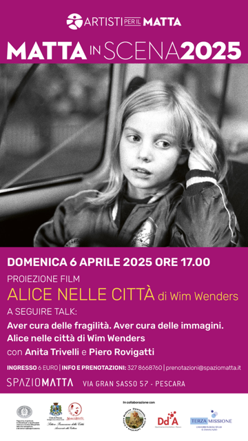 Locandina Alice nelle città al MATTA 6 aprile 2025