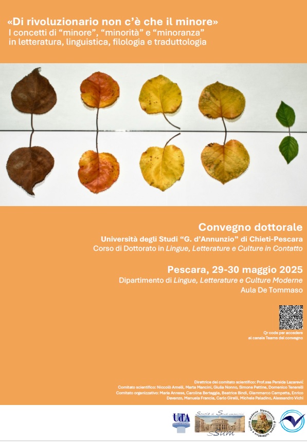 Locandina evento aula De Tommaso Pescara