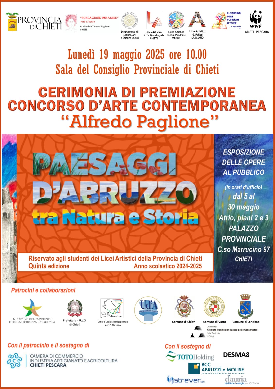 Locandina premiazione Alfredo Paglione