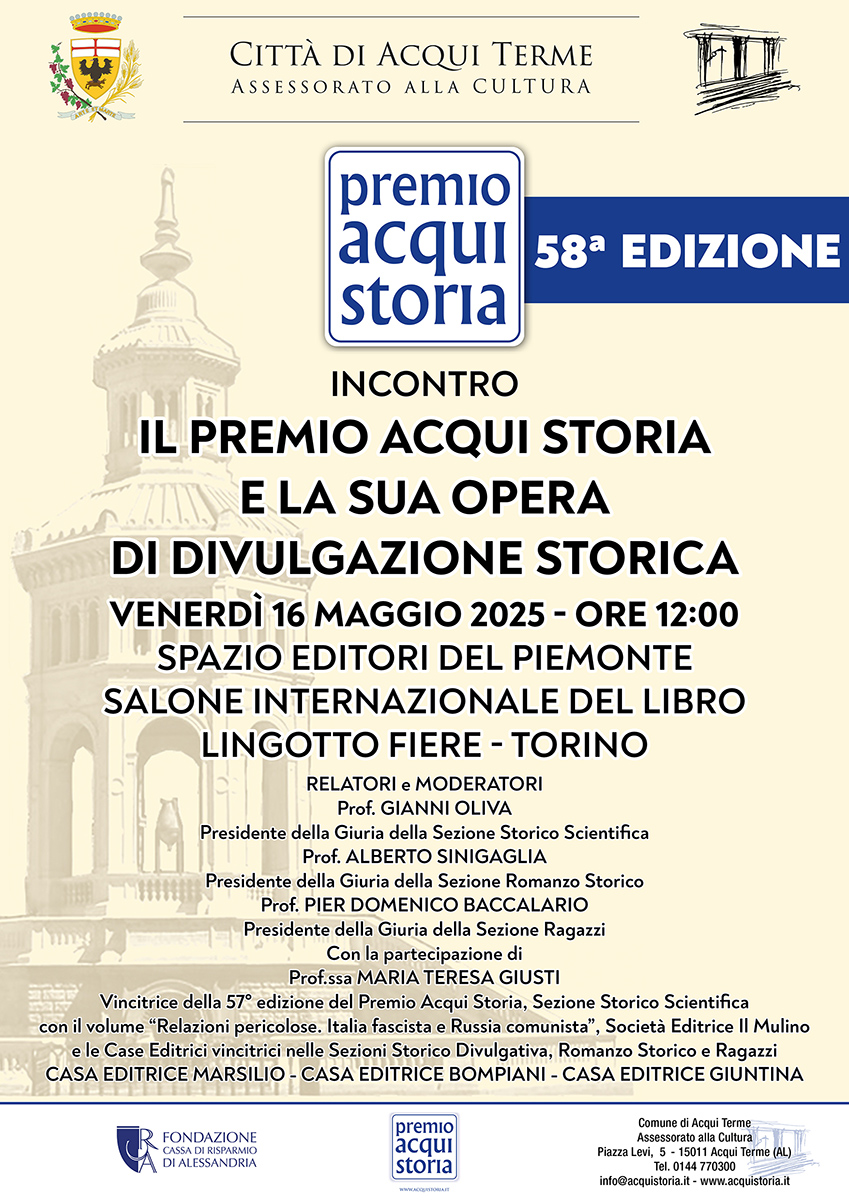 Locandina prof.ssa Giusti, salone del libro Torino