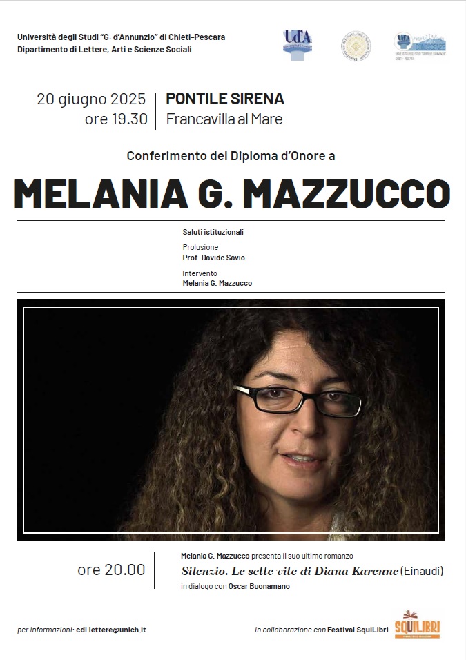  Melania G. Mazzucco il Diploma d’Onore 
