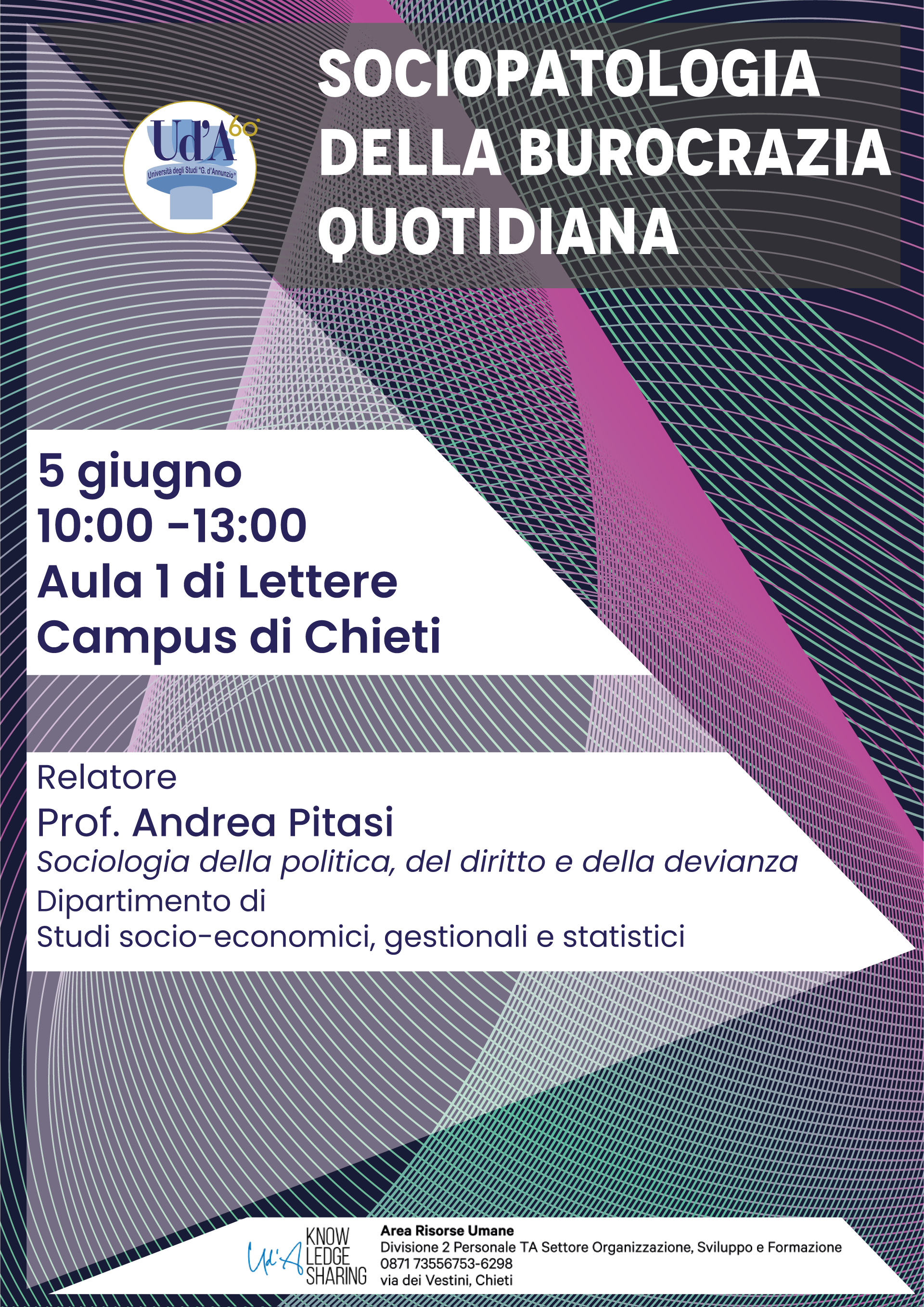 Locandina Corso di formazione in "Sociopatologia della burocrazia quotidiana" 