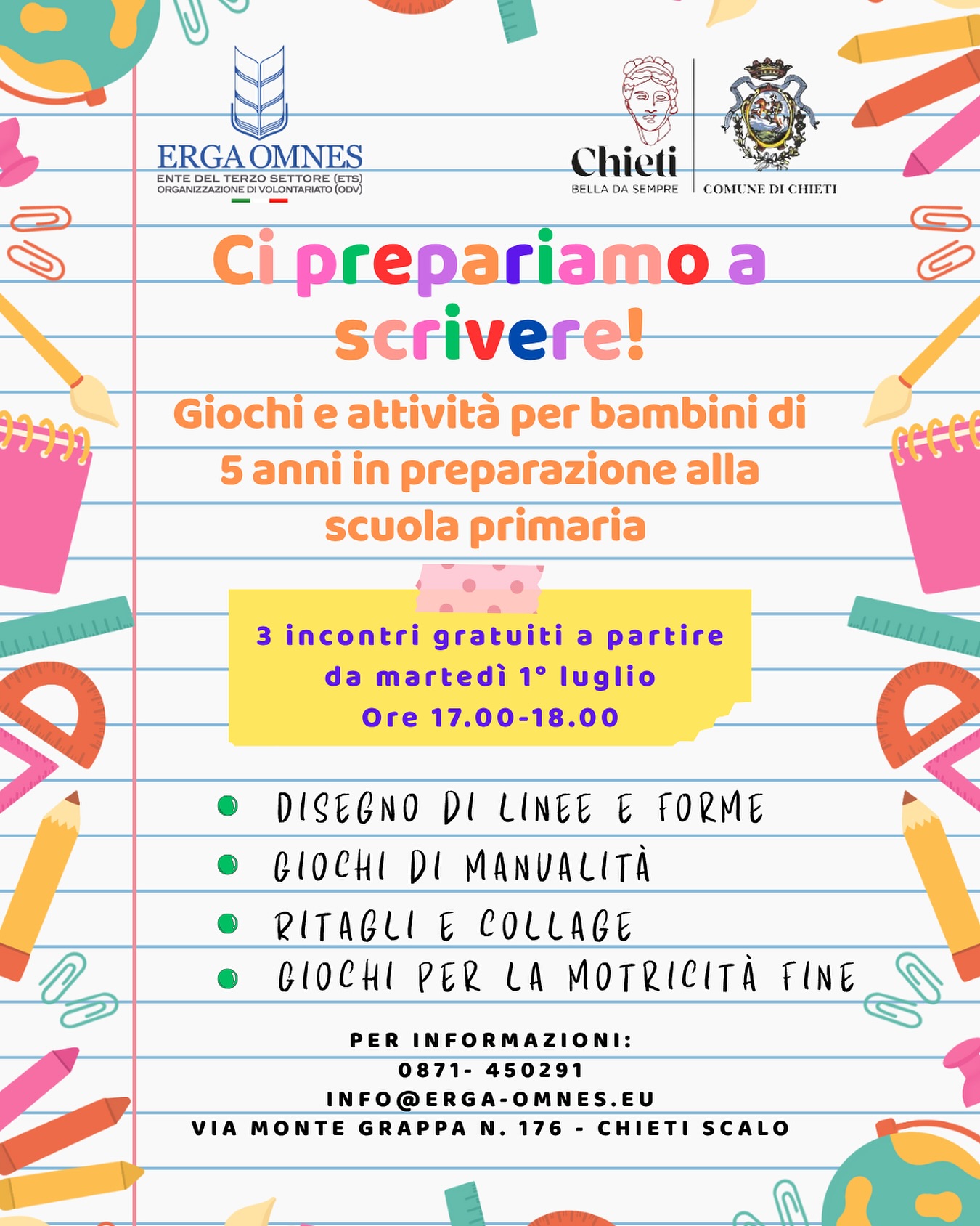 Locandina - Ci prepariamo a scrivere