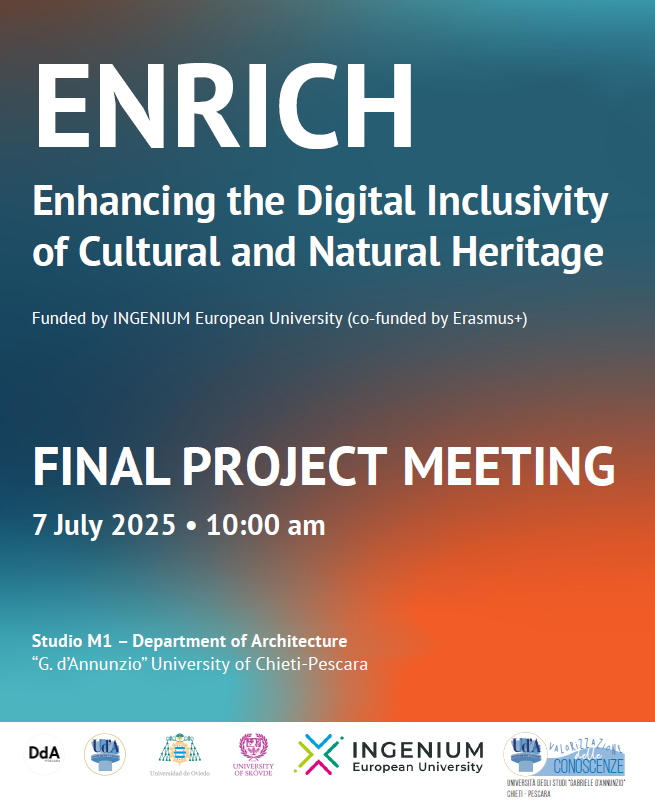 Locandina evento progetto di ricerca ENRICH