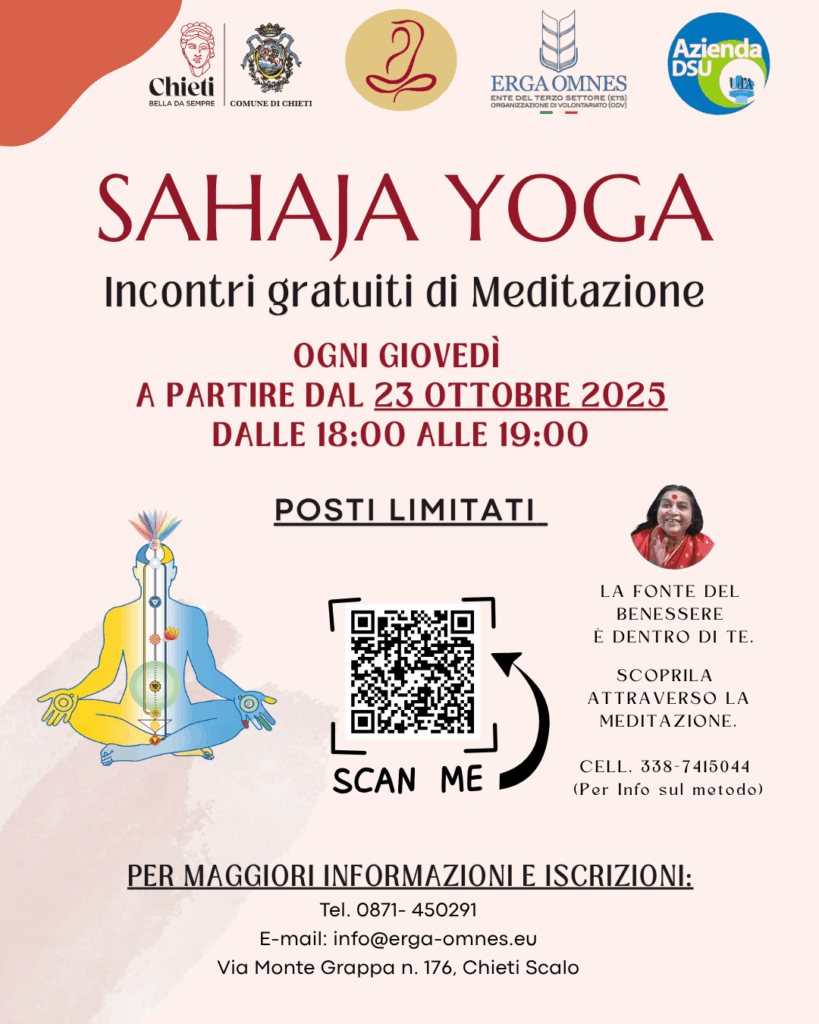 Locandina incontri di meditazione