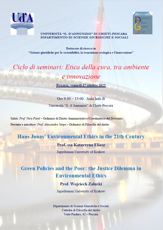Locandina seminari dottorali Pescara
