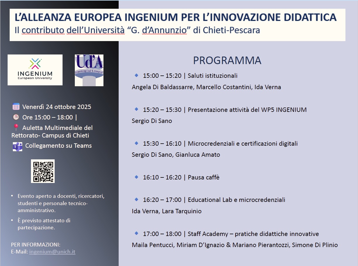 Progetto INGENIUM - Chieti