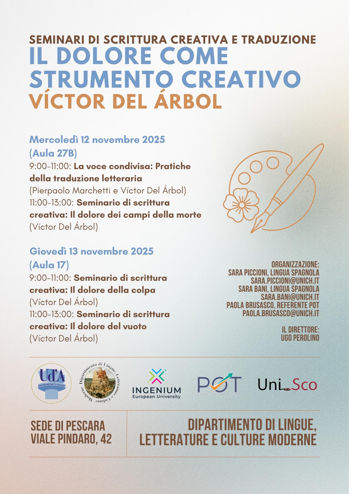 Locandina evento 12 novembre 2025 - Campus di Pescara