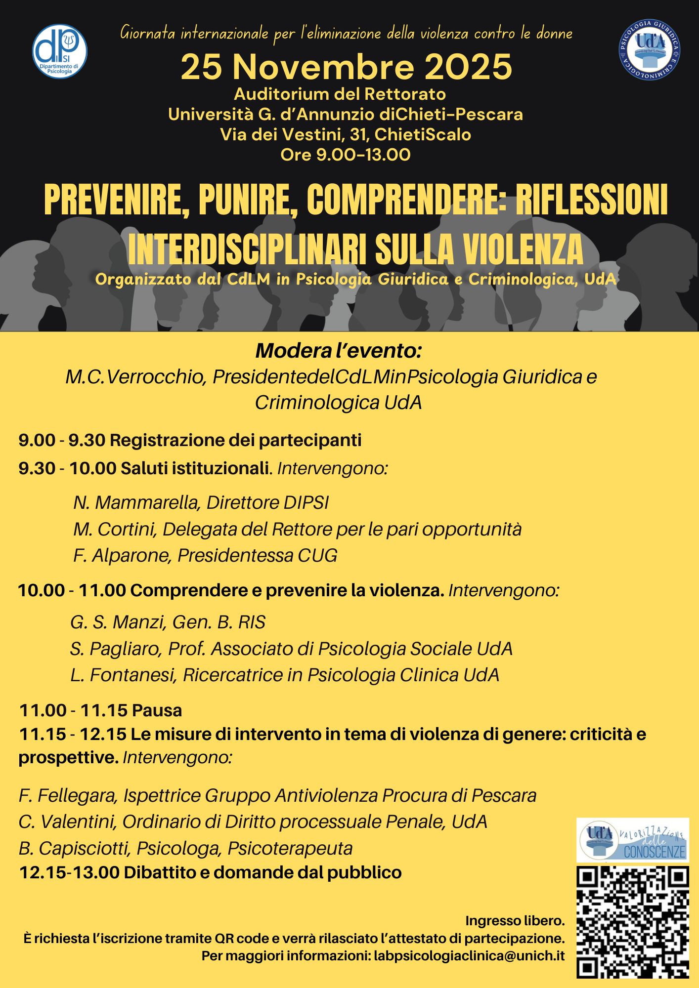 Locandina evento 25 novembre 2025