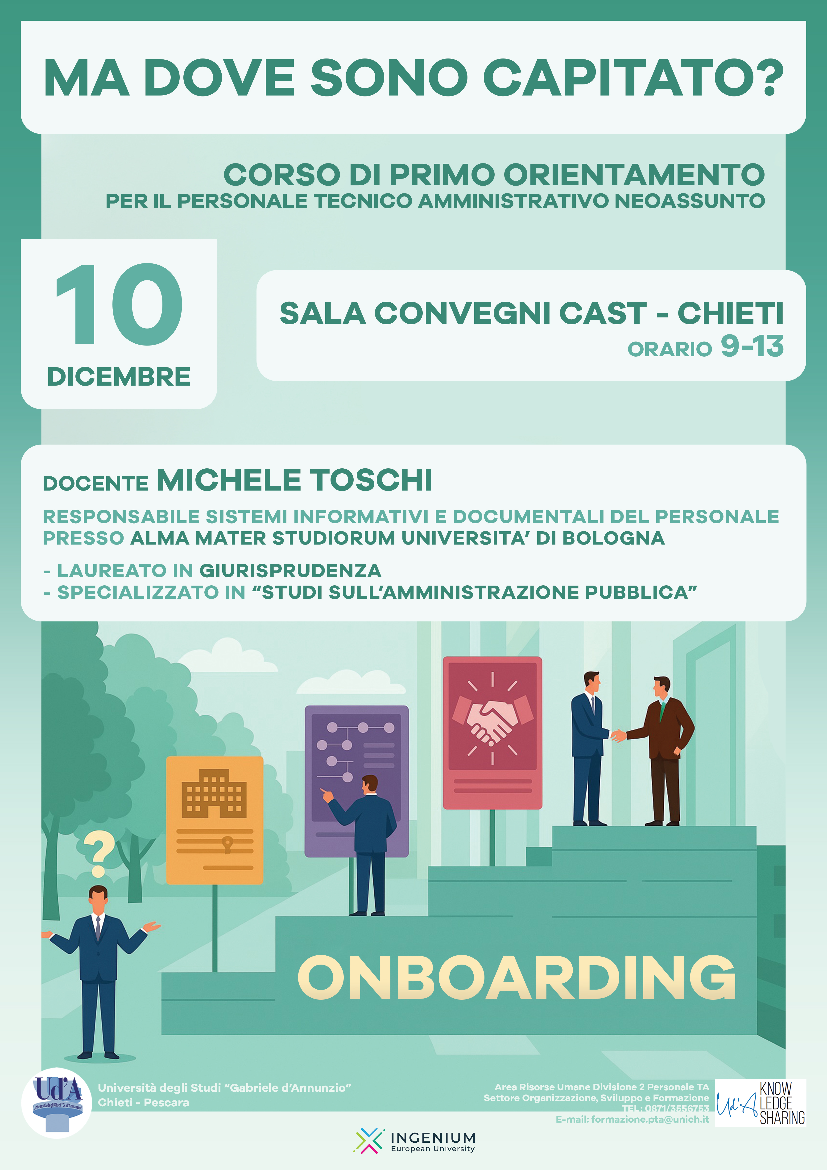 Locandina evento Onboarding