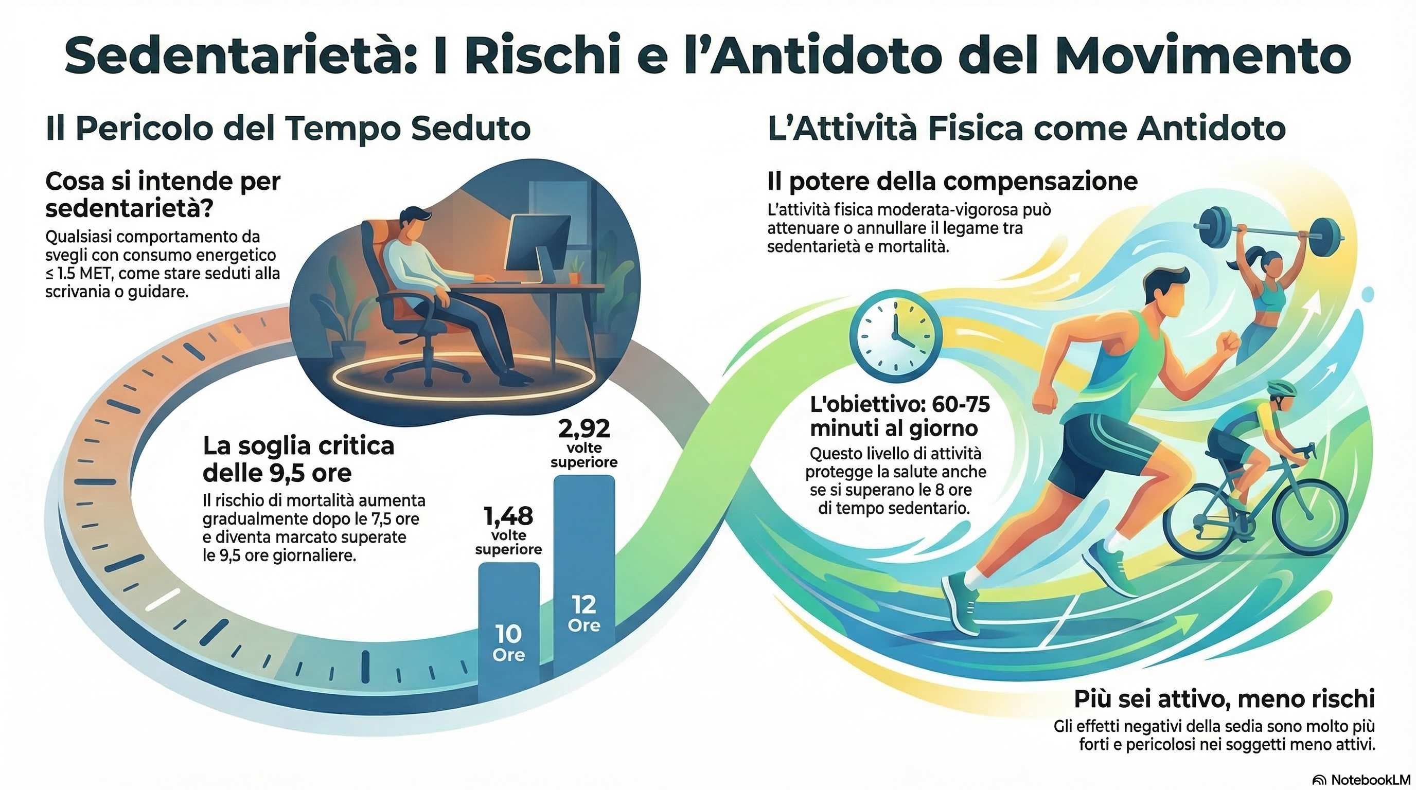 Immagine La sedentarietà e il rischio per la salute