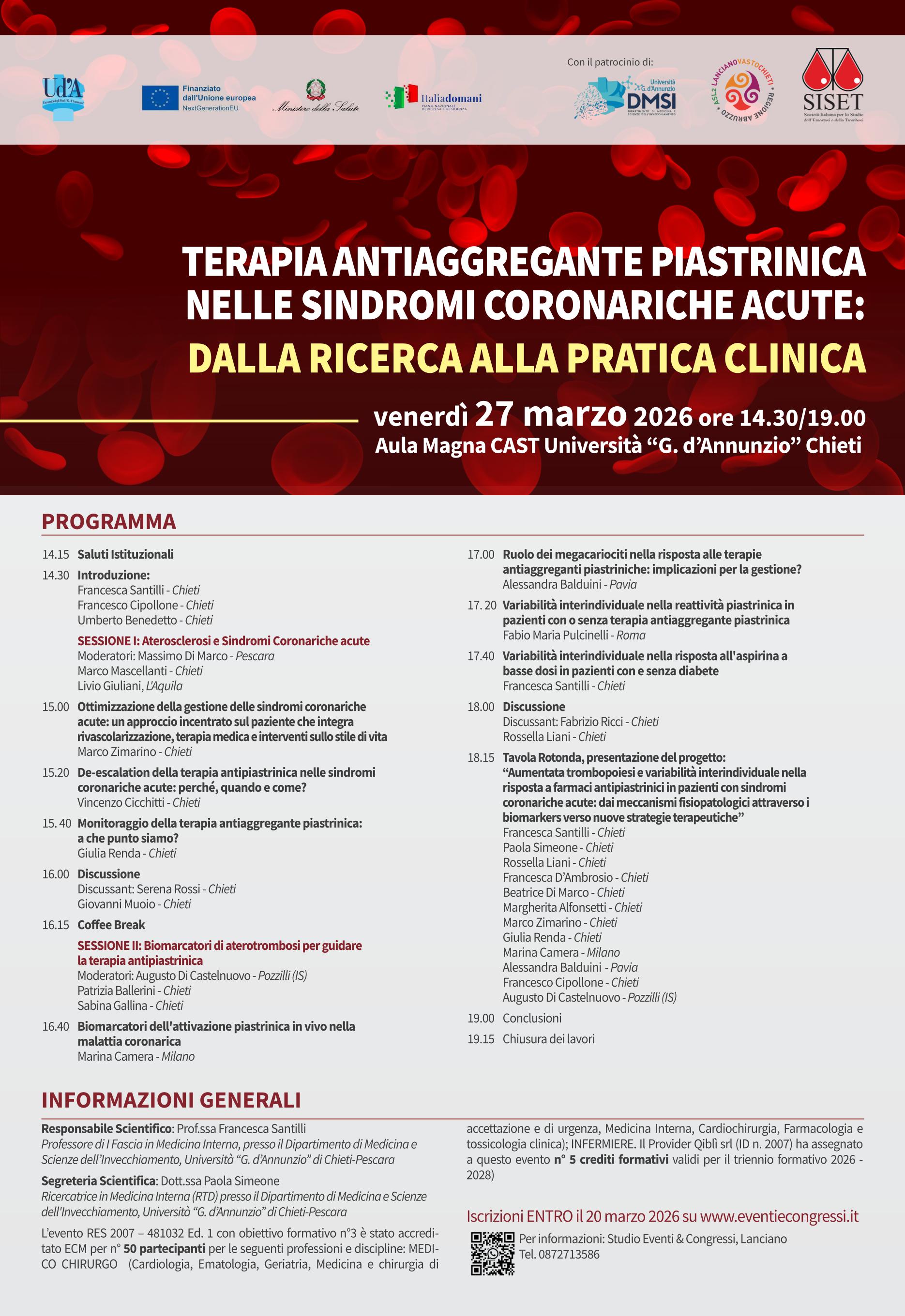 Locandina evento CAST 27 marzo