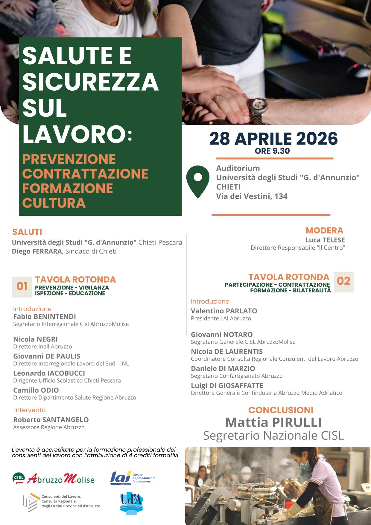 Locandina evento Sicurezza