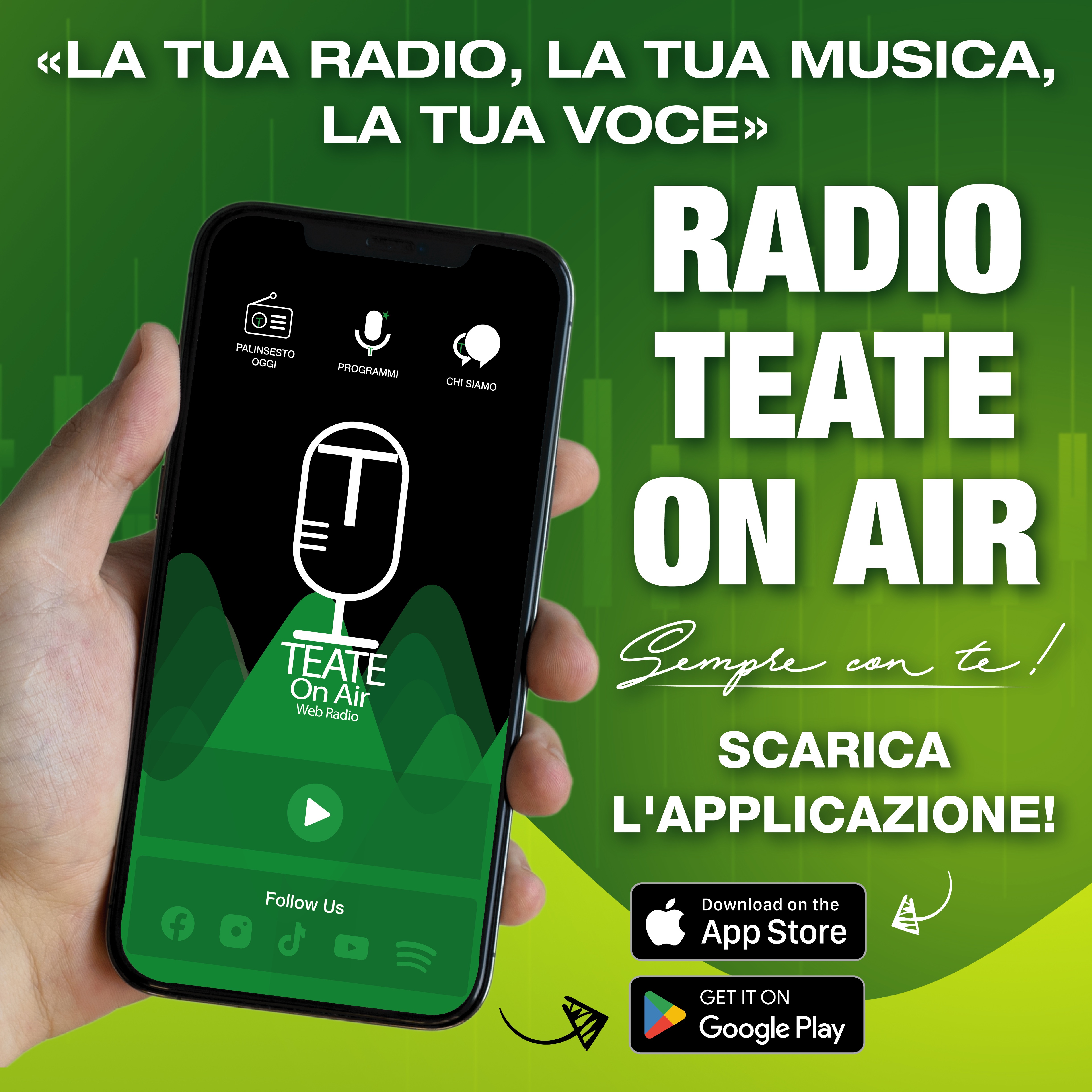 App Radio Teate on air 