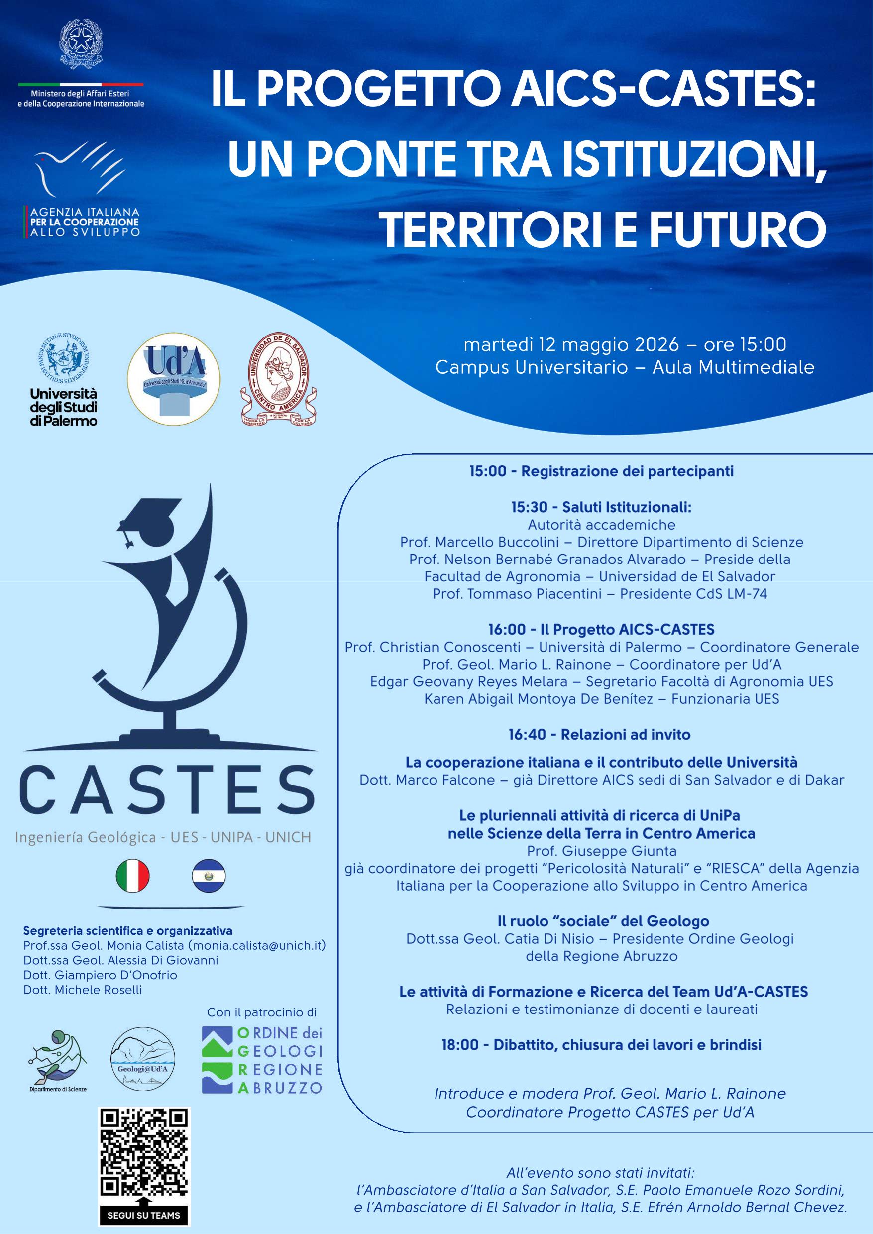 Locandina evento  AICS-CASTES Campus di Chieti
