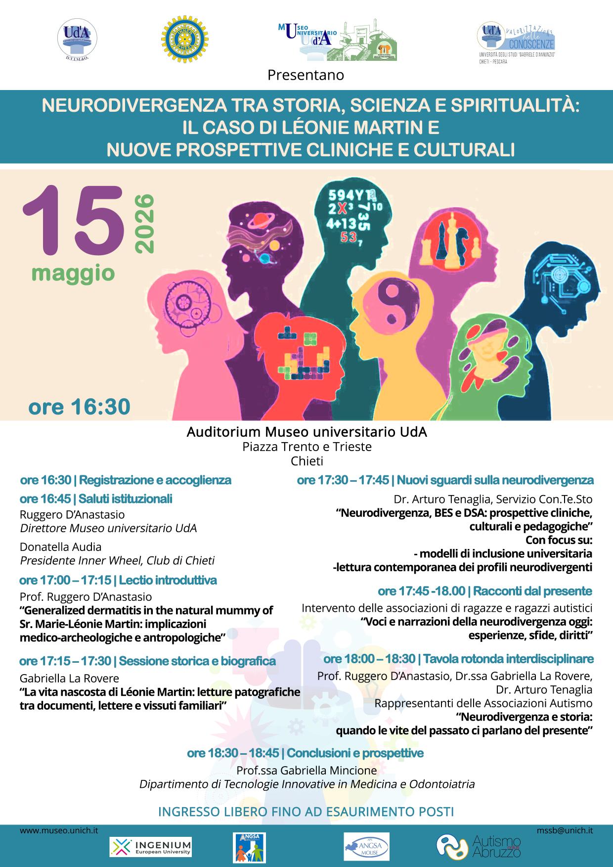 Locandina 15 maggio 2026 - Museo Universitario