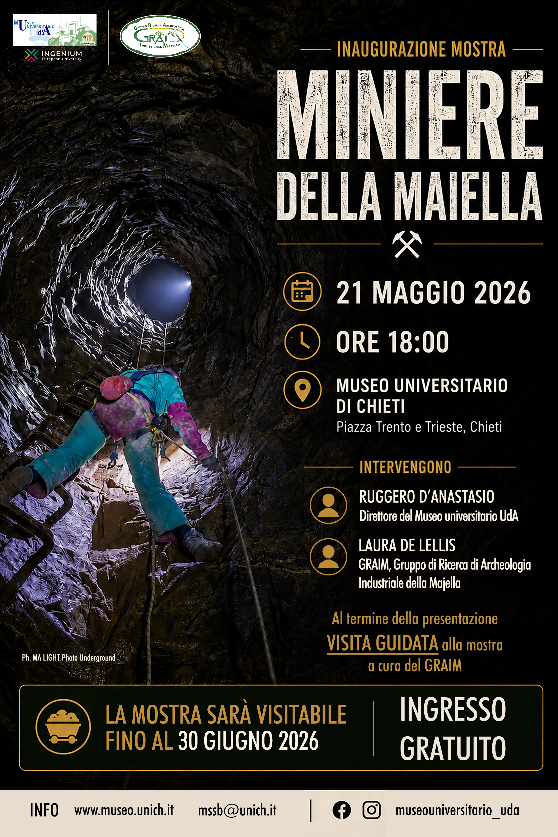 Locandina 21 maggio 2026 - Miniere Maiella 