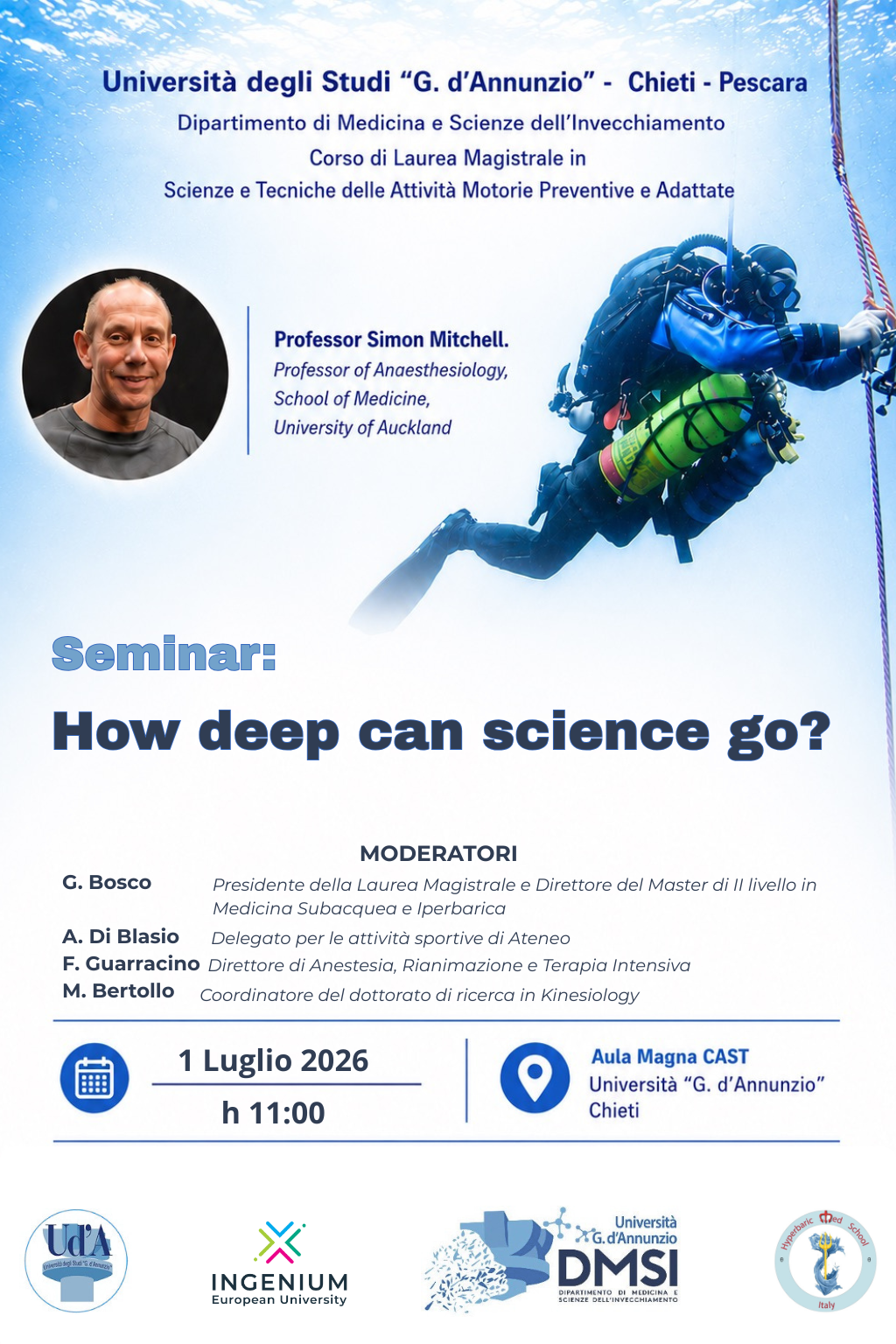 Locandina seminario primo luglio al cast