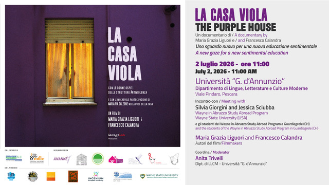 Locandina-invito La Casa Viola 2 luglio 2026