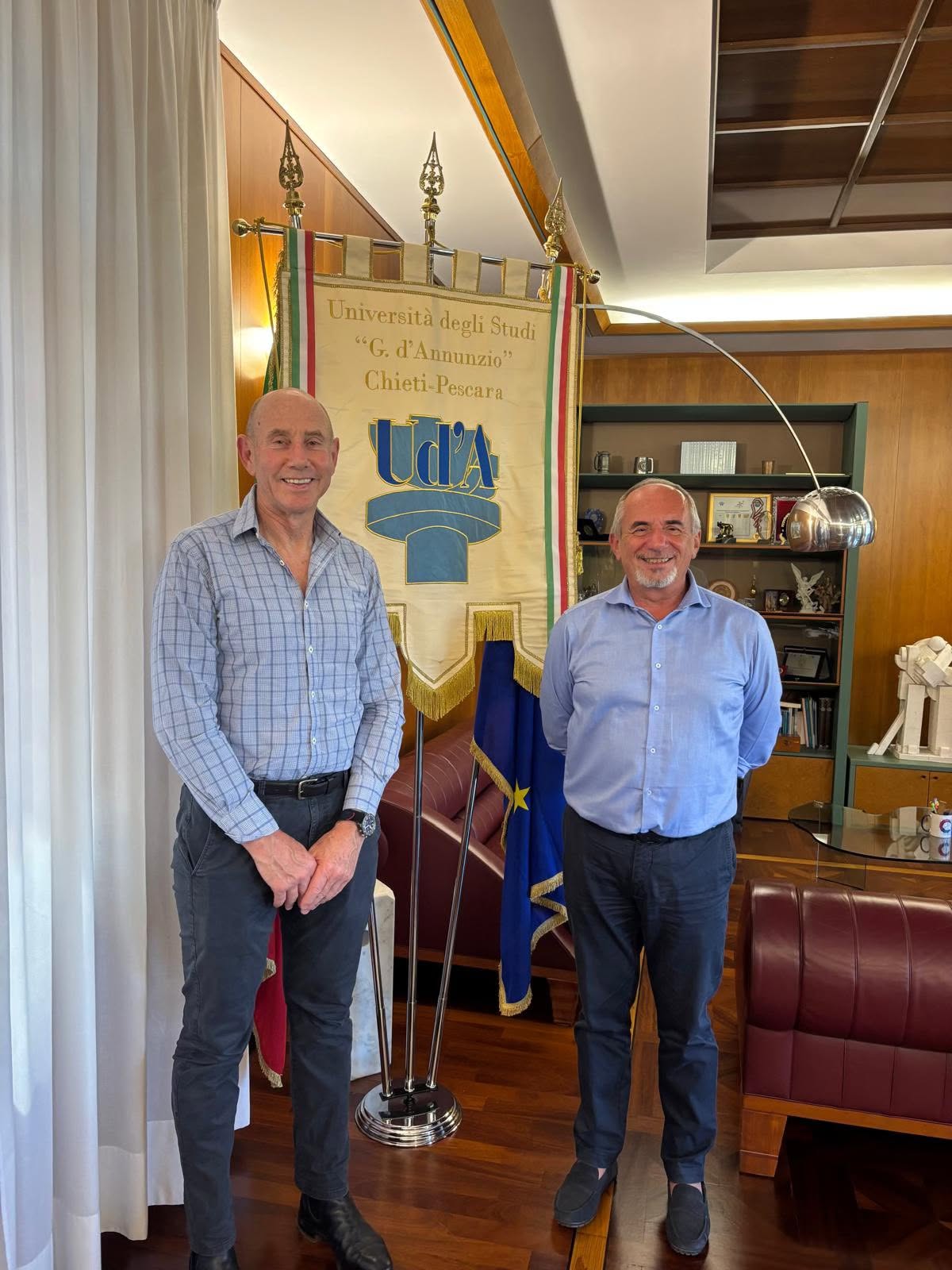 Rettore Stuppia con Mitchell