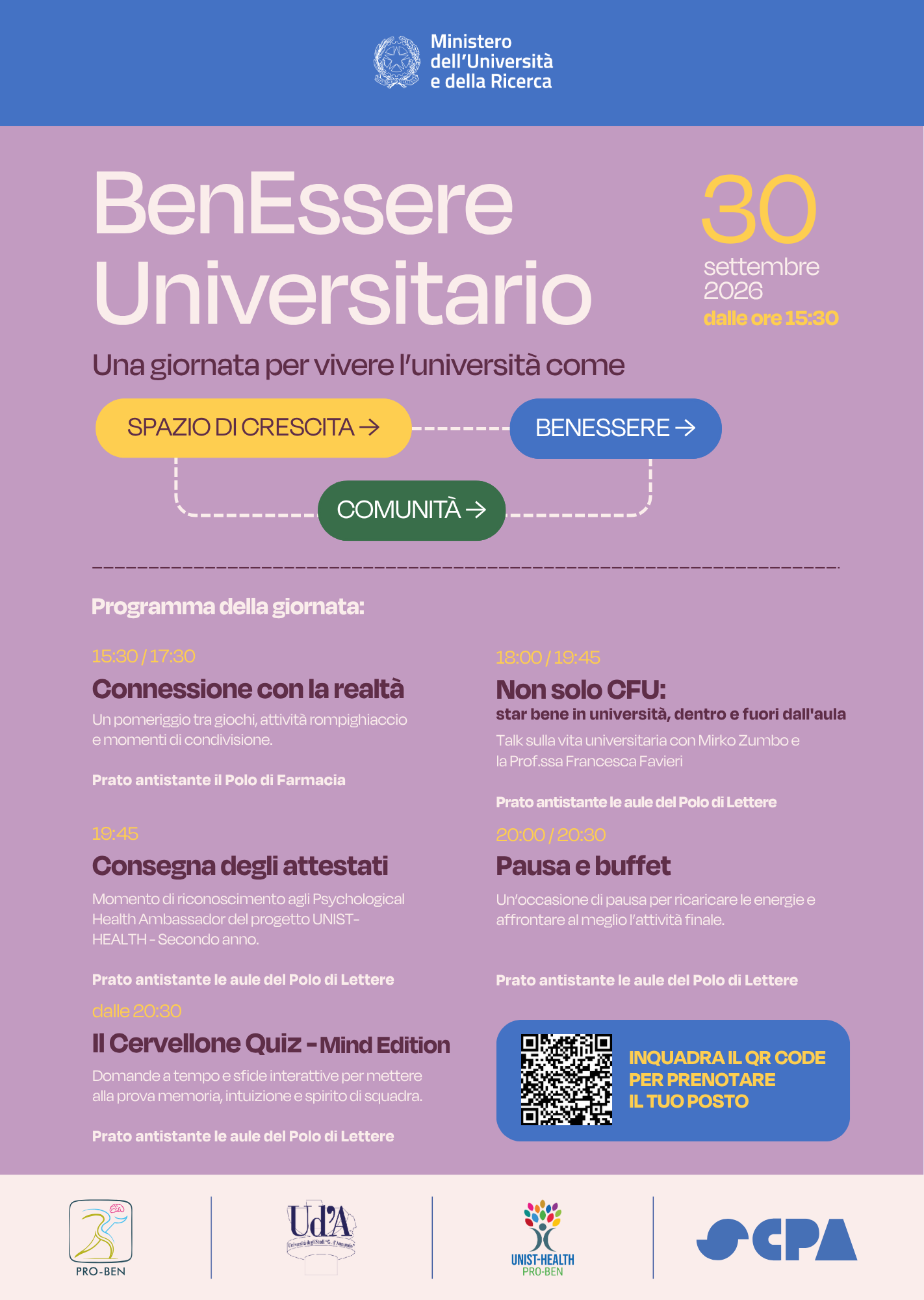 Locandina BenEssere Universitario