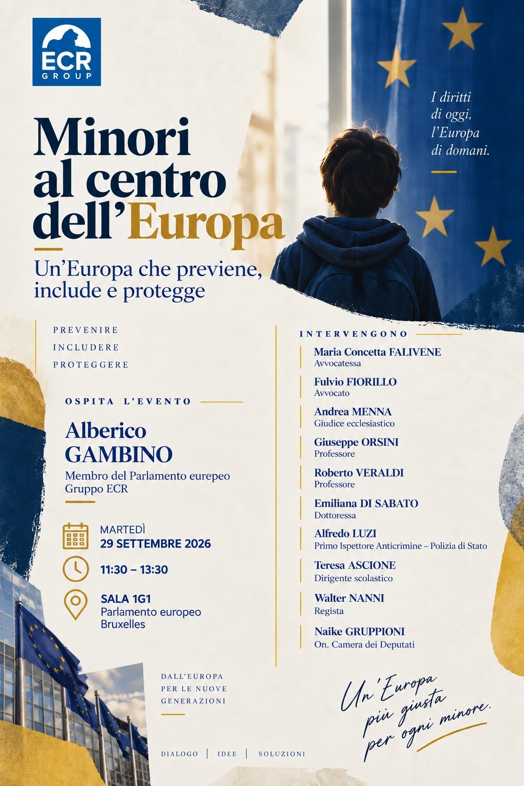 Locandina convegno Minori al Centro dell'Europa
