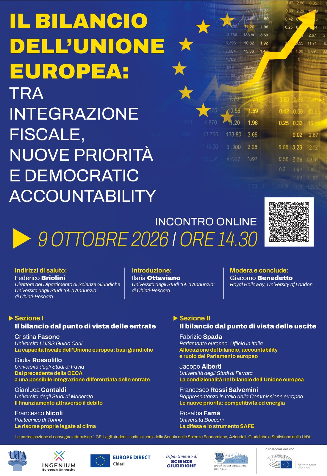 Locandina evento Il bilancio dell’Unione europea