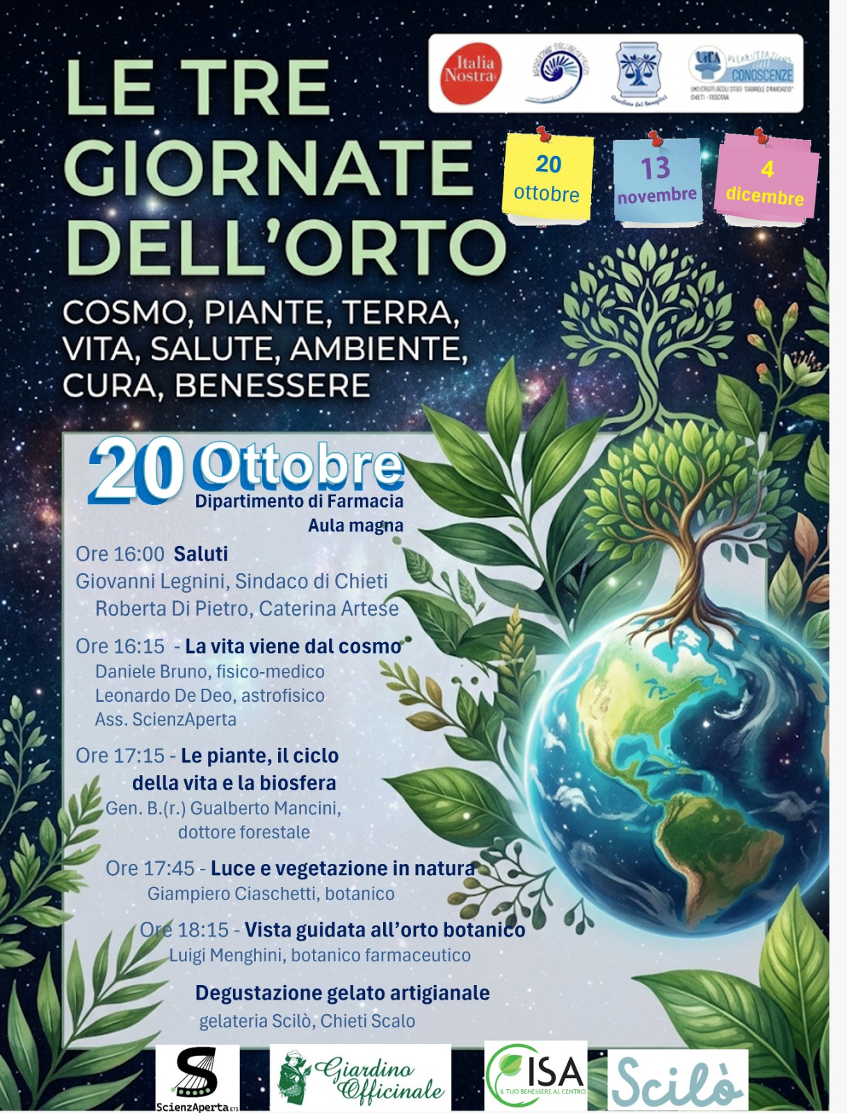 Locandina - Le tre giornate dell'orto - Campus di Chieti
