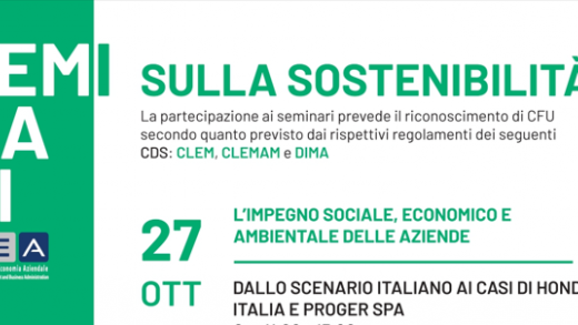 L’impegno sociale, economico e ambientale delle aziende. Dallo scenario italiano ai casi di Honda Italia e Proger Spa