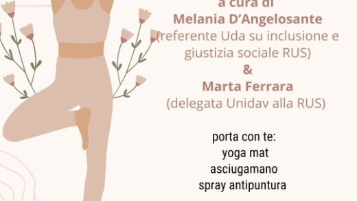 Locandina yoga 21 giugno 2024