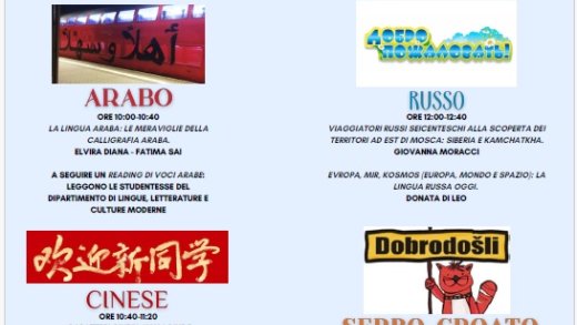Locandina eventi relativi alla Giornata Europea delle Lingue