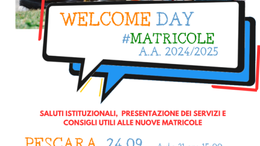 Locandina evento Welcome Day Matricole