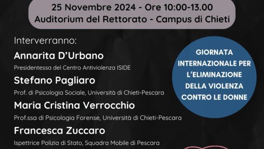 Locandina evento del 25 novembre